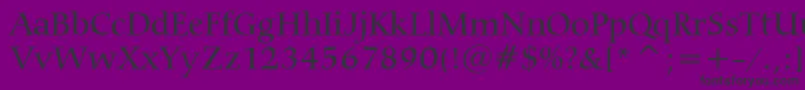 CarminaMediumBt Font – Black Fonts on Purple Background