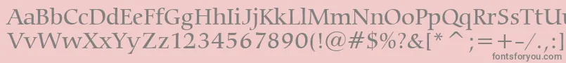 More about CarminaMediumBt Font CarminaMediumBt Font – Gray Fonts on Pink Background