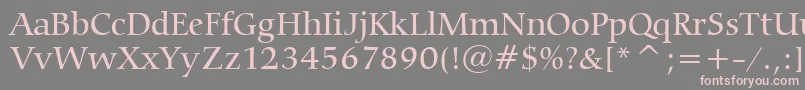 More about CarminaMediumBt Font CarminaMediumBt Font – Pink Fonts on Gray Background