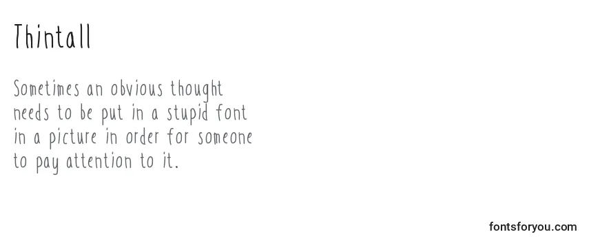 Thintall Font