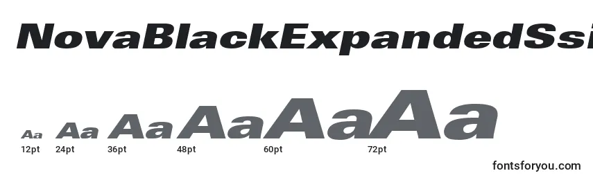 NovaBlackExpandedSsiBlackExpandedItalic Font Sizes