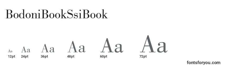 BodoniBookSsiBook Font Sizes