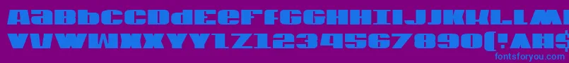 Usav2c Font – Blue Fonts on Purple Background