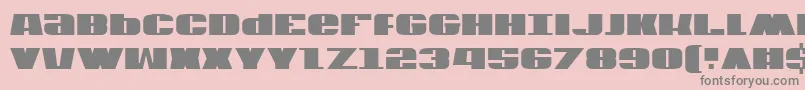 Usav2c Font – Gray Fonts on Pink Background