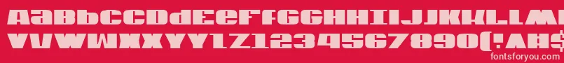 Usav2c Font – Pink Fonts on Red Background