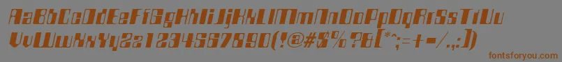 Шрифт CompstyleItalic – коричневые шрифты на сером фоне