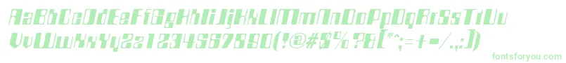 CompstyleItalic Font – Green Fonts on White Background