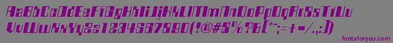 CompstyleItalic Font – Purple Fonts on Gray Background