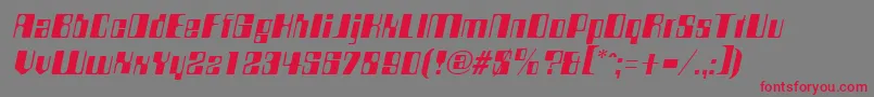 fuente CompstyleItalic – Fuentes Rojas Sobre Fondo Gris