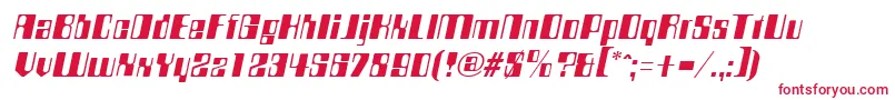 Шрифт CompstyleItalic – красные шрифты на белом фоне