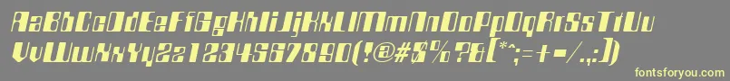 CompstyleItalic Font – Yellow Fonts on Gray Background