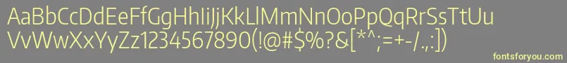 Подробнее о шрифте EncodesanscondensedLight Шрифт EncodesanscondensedLight – жёлтые шрифты на сером фоне