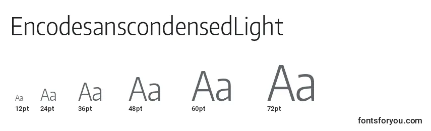 EncodesanscondensedLight Font Sizes