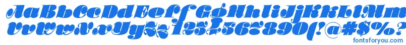 Stillac Font – Blue Fonts on White Background
