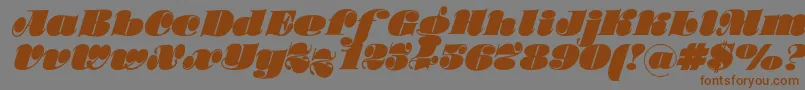 Stillac-Schriftart – Braune Schriften auf grauem Hintergrund