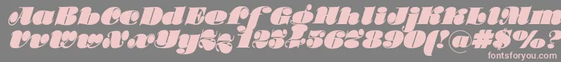 Stillac Font – Pink Fonts on Gray Background