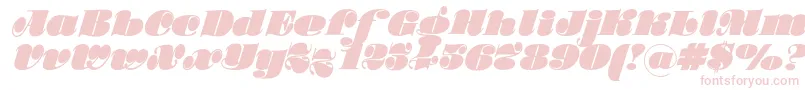 Stillac Font – Pink Fonts on White Background