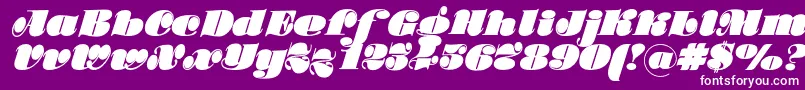 Fonte Stillac – fontes brancas em um fundo violeta
