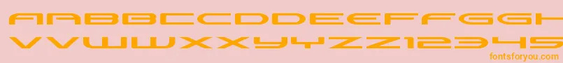 Antietamxtraexpand Font – Orange Fonts on Pink Background