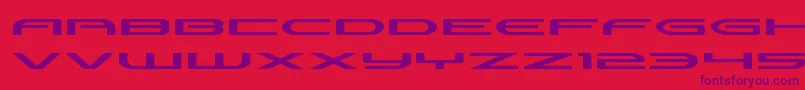 Antietamxtraexpand Font – Purple Fonts on Red Background