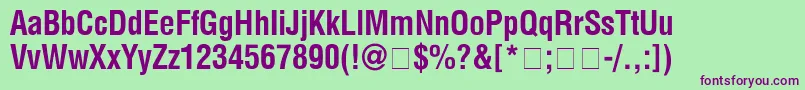 More about HelveticaCondensedbold Font HelveticaCondensedbold Font – Purple Fonts on Green Background