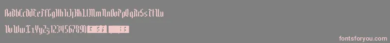 Edelweiss Font – Pink Fonts on Gray Background
