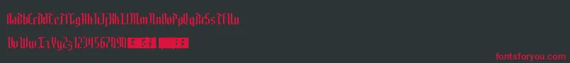 Edelweiss Font – Red Fonts on Black Background