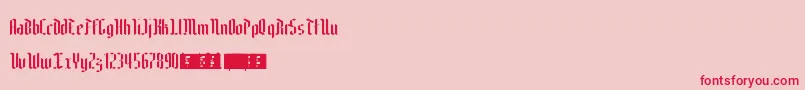 Edelweiss Font – Red Fonts on Pink Background
