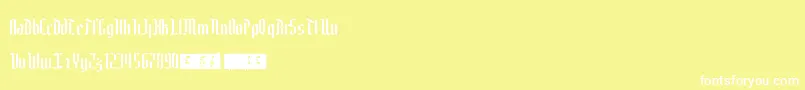 Edelweiss Font – White Fonts on Yellow Background