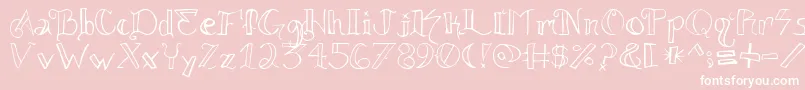 Knuckle.Tatz Font – White Fonts on Pink Background