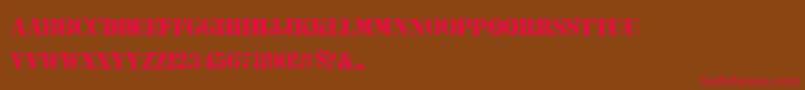 ArmyRust Font – Red Fonts on Brown Background