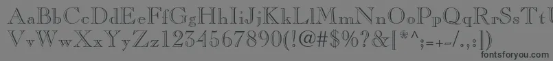 Шрифт Caslonopenfaceltstd – чёрные шрифты на сером фоне