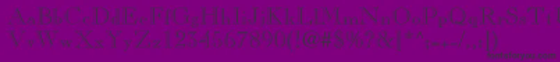Caslonopenfaceltstd-Schriftart – Schwarze Schriften auf violettem Hintergrund