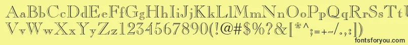 Caslonopenfaceltstd Font – Black Fonts on Yellow Background