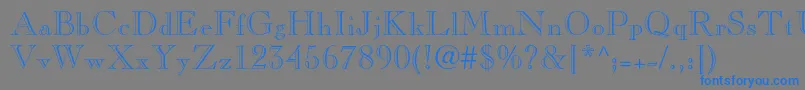Caslonopenfaceltstd Font – Blue Fonts on Gray Background