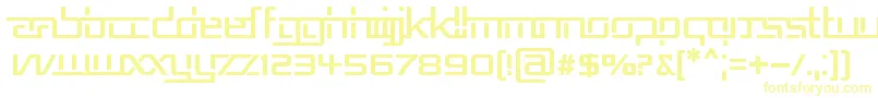 Шрифт RepublikaV – жёлтые шрифты