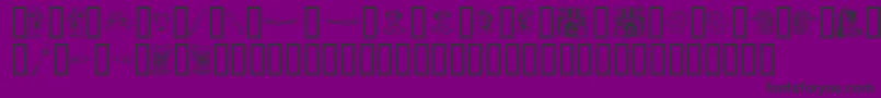TheMiddleAgesI Font – Black Fonts on Purple Background