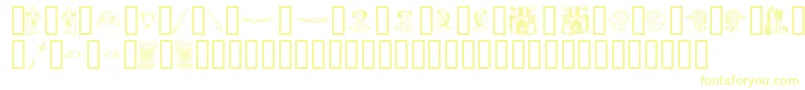 TheMiddleAgesI-fontti – keltaiset fontit