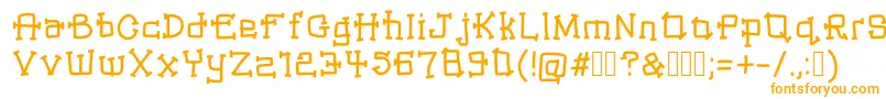 Шрифт Warlox – оранжевые шрифты
