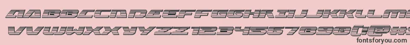 Iapetuschromeital Font – Black Fonts on Pink Background
