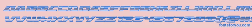 Iapetuschromeital Font – Blue Fonts on Pink Background