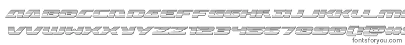 Iapetuschromeital Font – Gray Fonts on White Background