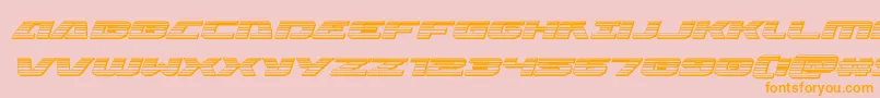 Iapetuschromeital Font – Orange Fonts on Pink Background