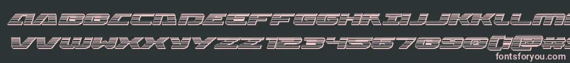 Iapetuschromeital Font – Pink Fonts on Black Background