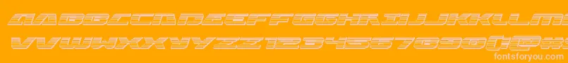 Iapetuschromeital Font – Pink Fonts on Orange Background