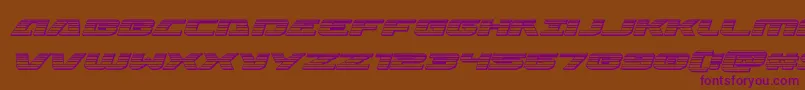 Iapetuschromeital Font – Purple Fonts on Brown Background