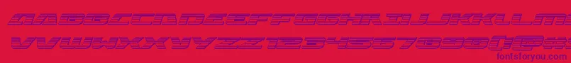 Iapetuschromeital Font – Purple Fonts on Red Background
