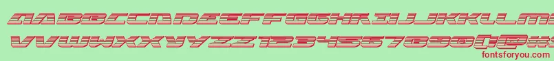 Iapetuschromeital Font – Red Fonts on Green Background