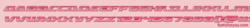 Шрифт Iapetuschromeital – красные шрифты на розовом фоне