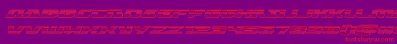 Iapetuschromeital Font – Red Fonts on Purple Background